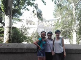Alumnas con profe Palacio Real